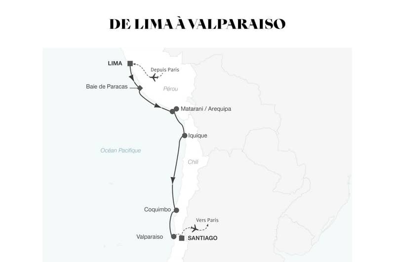 Croisire maritime : De Lima a Valparaiso