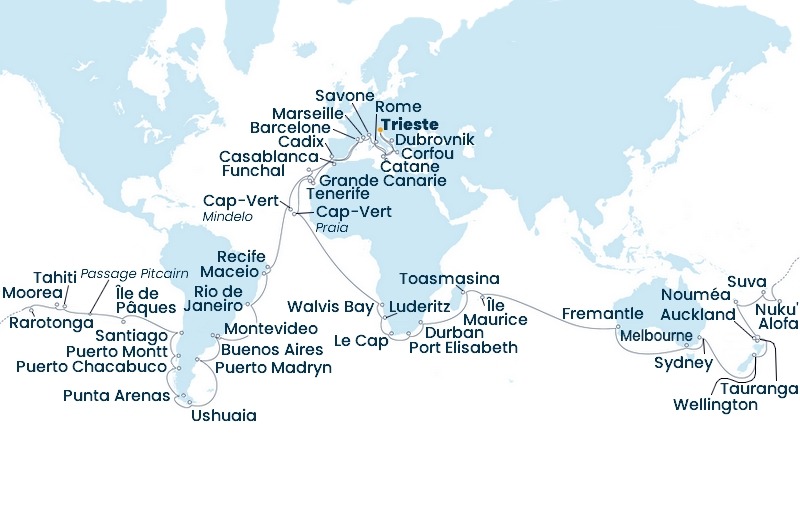 Tour du Monde Costa 2025