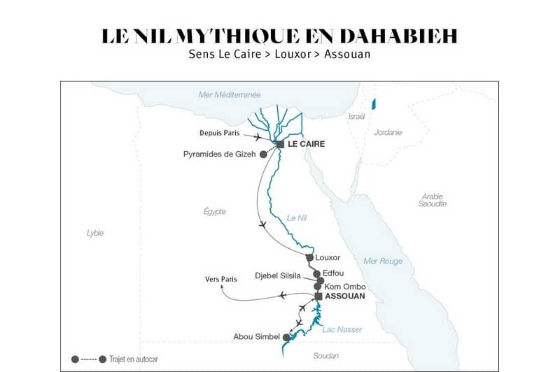 Croisire fluviale, le Nil en Dahabieh