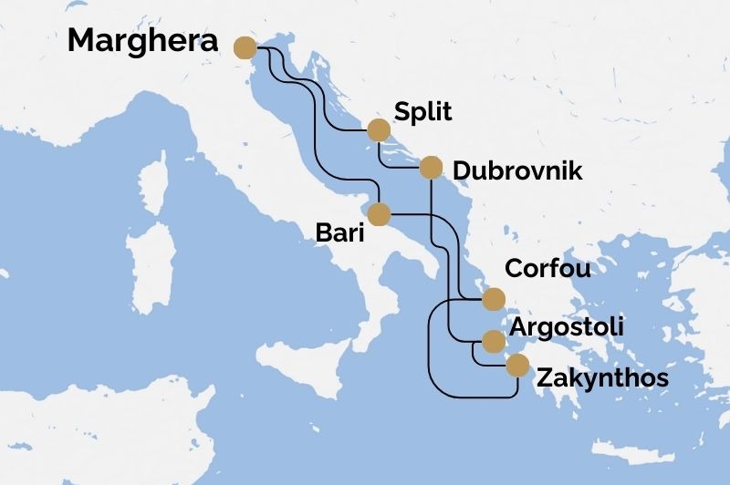 DPART DOMICILE : Italie, Grce & Croatie