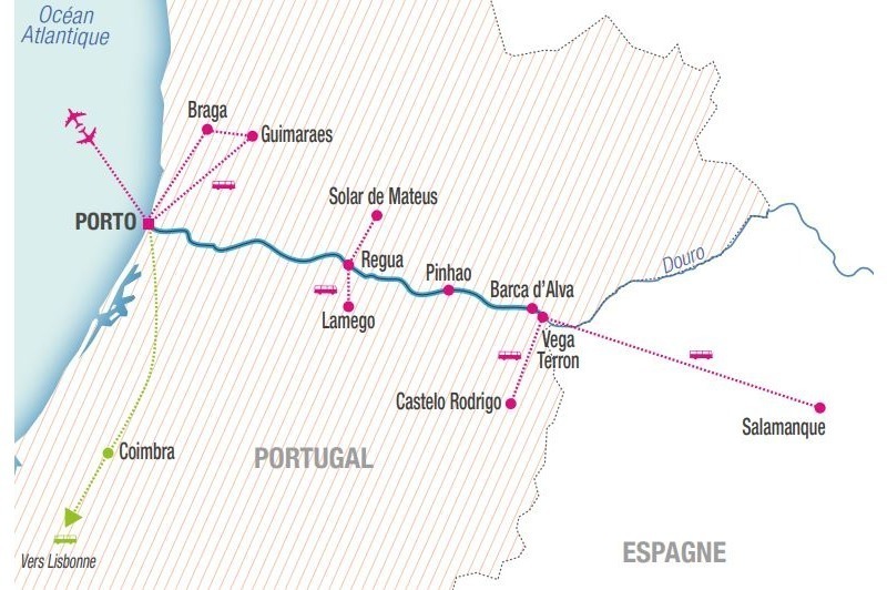 DPART DOMICILE : Croisire fluviale sur le Douro (Portugal)