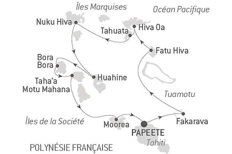 Marquises, Tuamotu et les de la Socit
