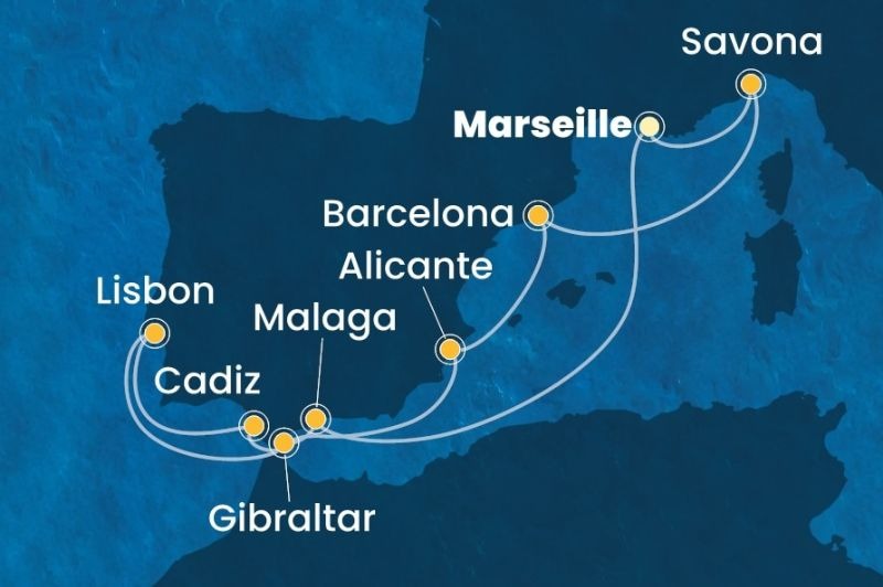 DPART DOMICILE : Espagne, Gibraltar, Portugal & Italie