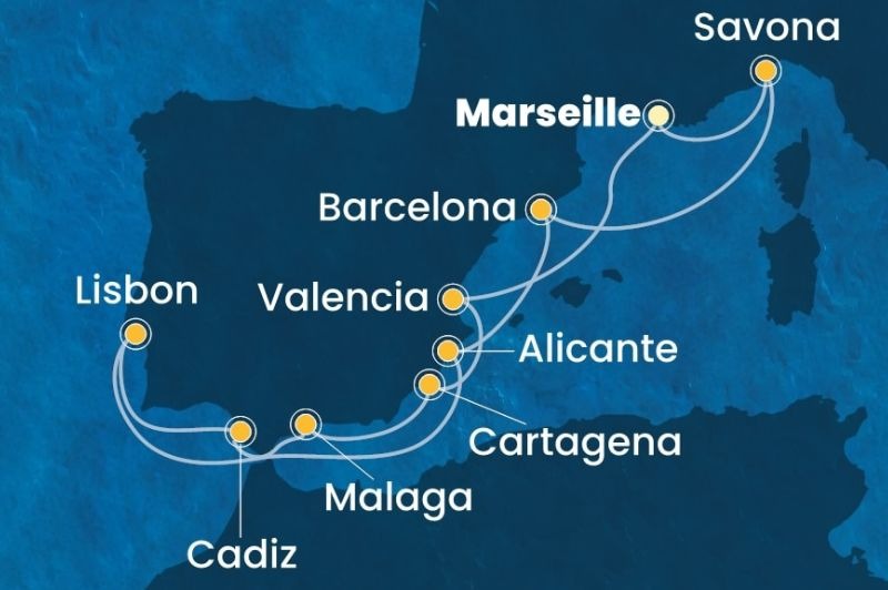 DÉPART DOMICILE : Espagne, Portugal & Italie