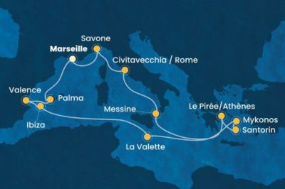 D�PART DOMICILE : Gr�ce, Malte, Bal�ares & Espagne