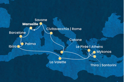 D�PART DOMICILE : Gr�ce, Malte, Bal�ares & Espagne