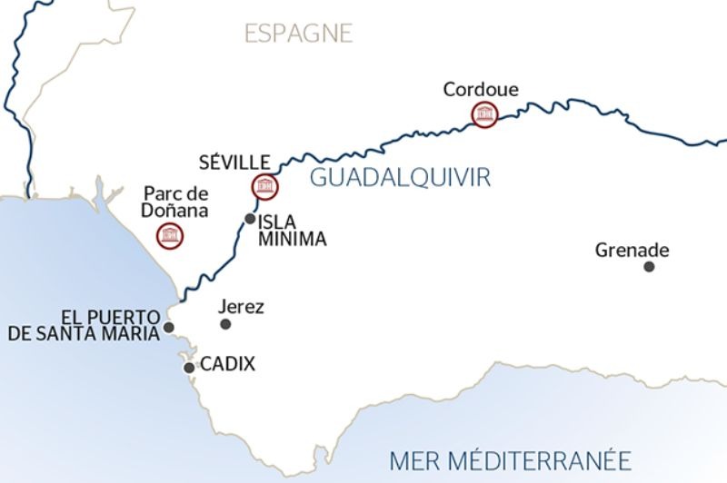 D�PART DOMICILE : Splendeurs de l�Andalousie au fil du Guadalquivir