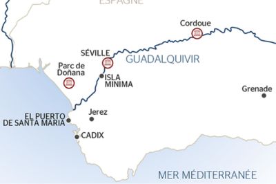 D�PART DOMICILE : Splendeurs de l�Andalousie au fil du Guadalquivir