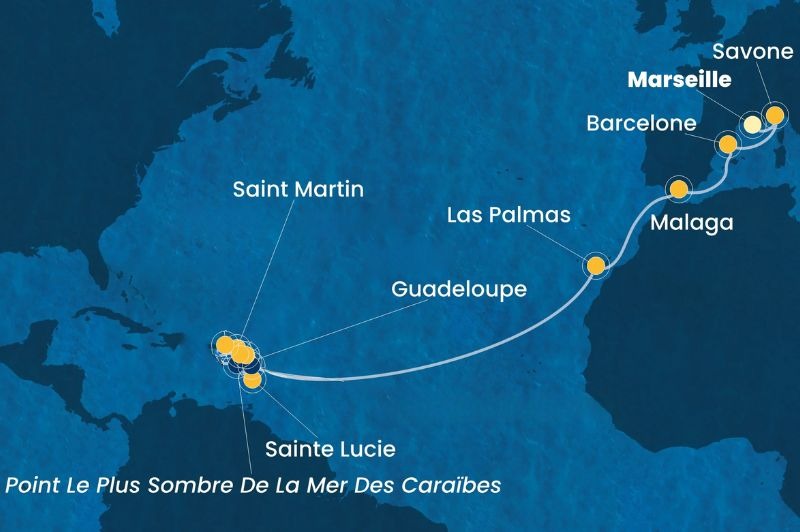 DPART DOMICILE : Transatlantique vers les Antilles
