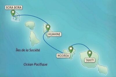 Combiné 4 îles Maitai : Tahiti, Moorea, Huahine & Bora Bora