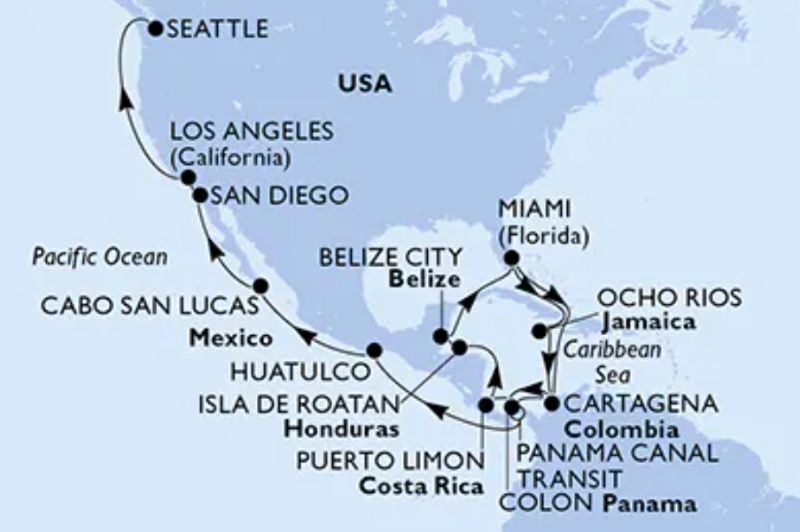 EMBARQUEMENT MIAMI : �tats-Unis, Jama�que, Costa-Rica & Mexique