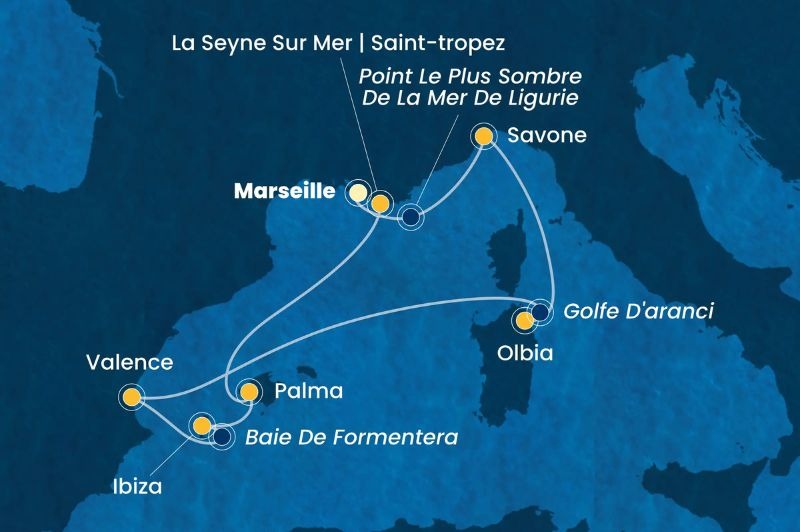 D�PART DOMICILE : Italie, Espagne & Bal�ares 