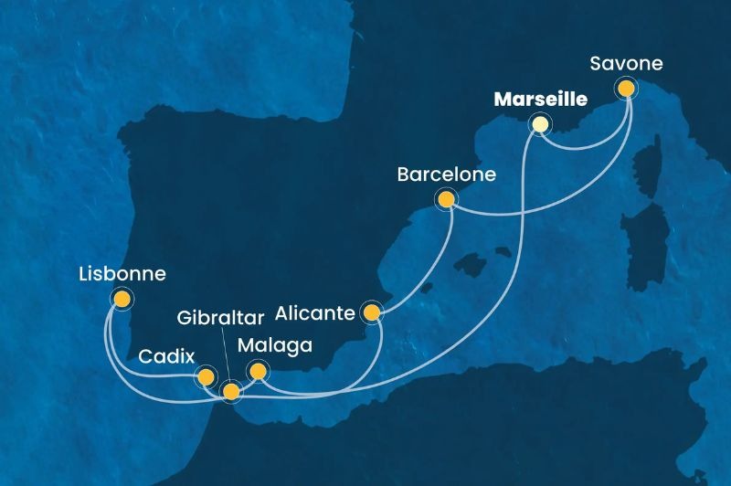 D�PART DOMICILE : Italie, Espagne, Portugal & Gibraltar