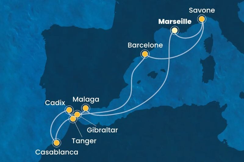 D�PART DOMICILE : Italie, Espagne, Maroc & Gibraltar