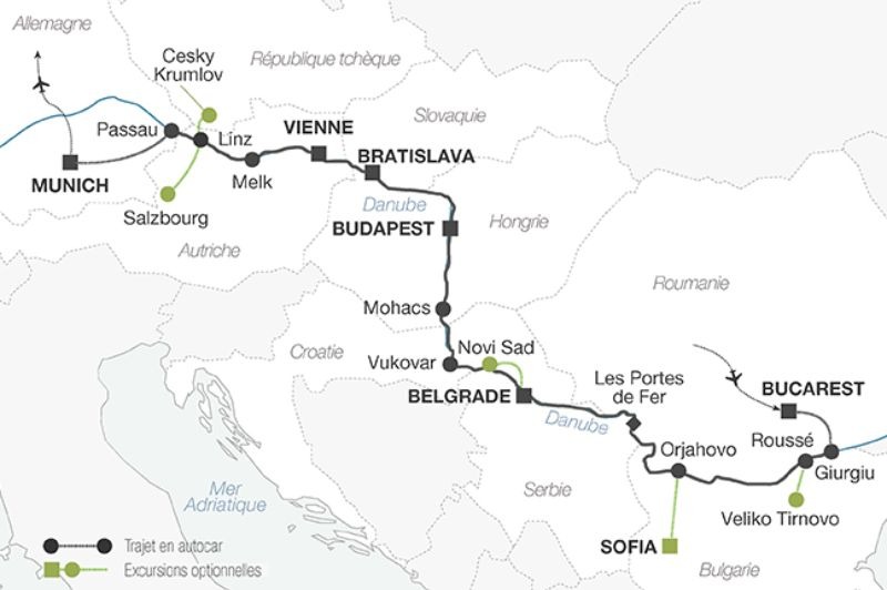 🇫🇷 ✈ VOLS INCLUS : Au Fil du Danube � Langue fran�aise � bord