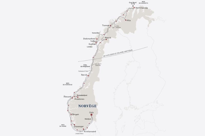 🇫🇷 La Ligne du Cap Nord - Aller/Retour - Langue fran�aise � bord